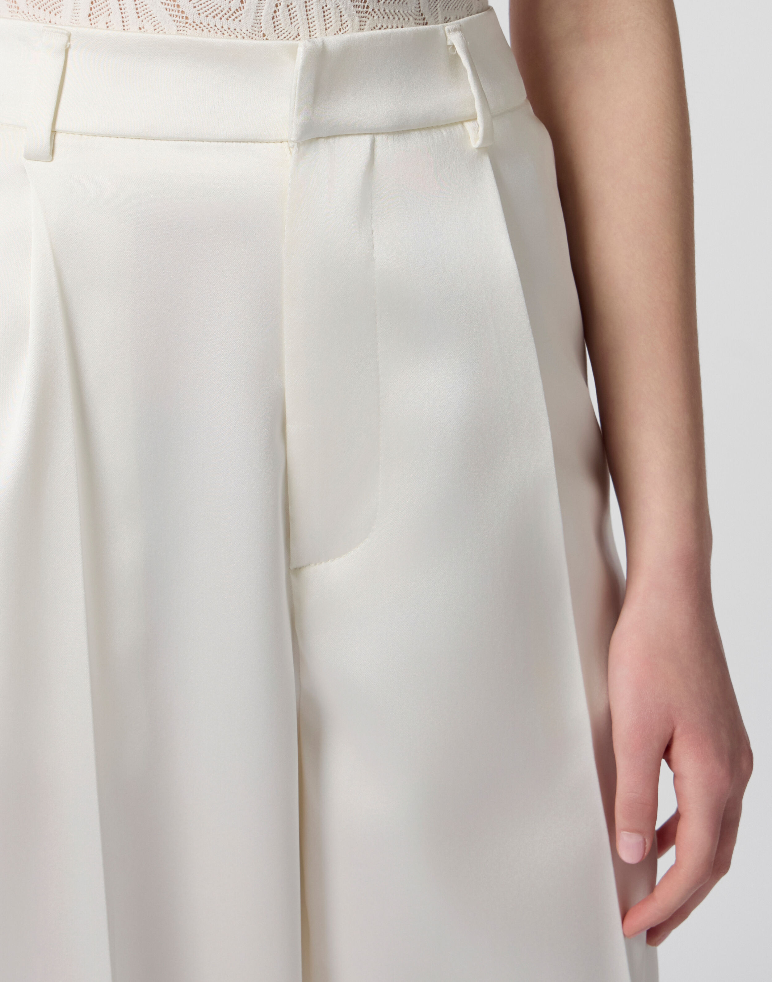 Pantaloni in Seta Donna Fit