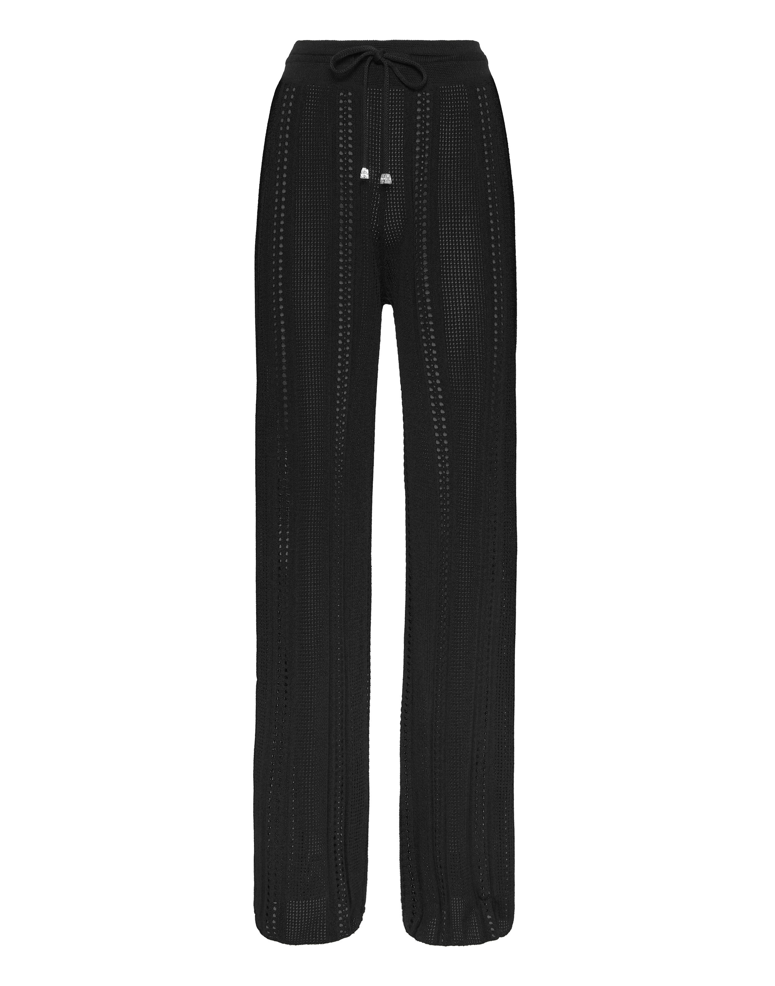 Pantaloni a Fiamma in Maglia