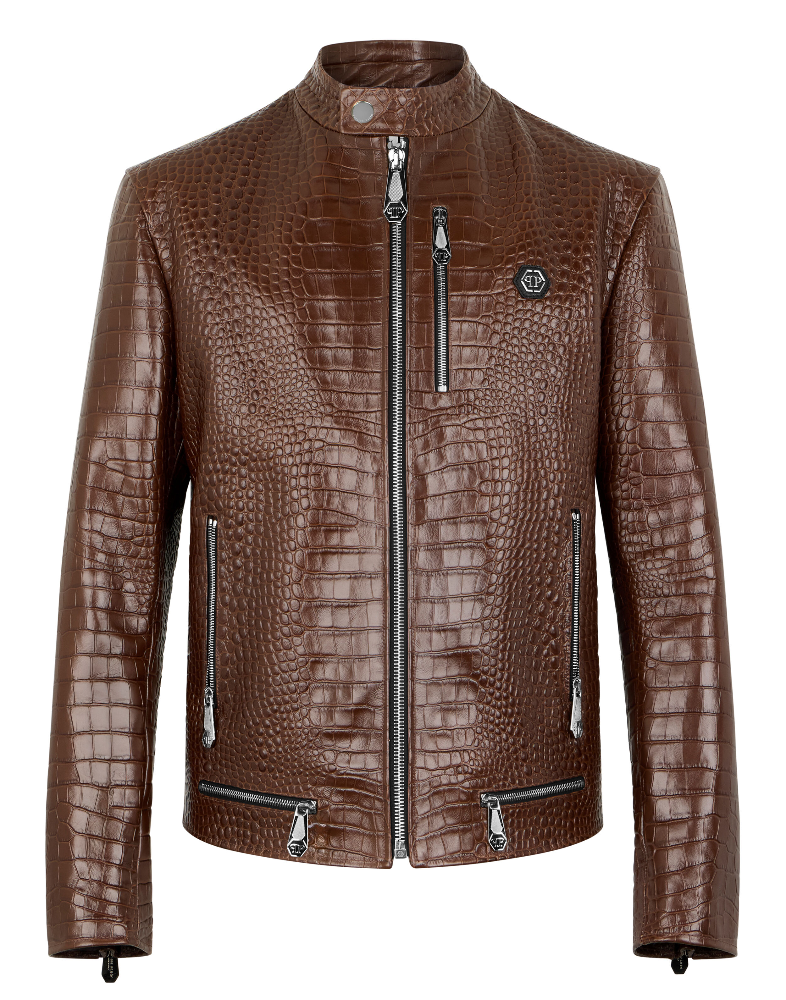 Giubbotto Moto in Pelle Cocco