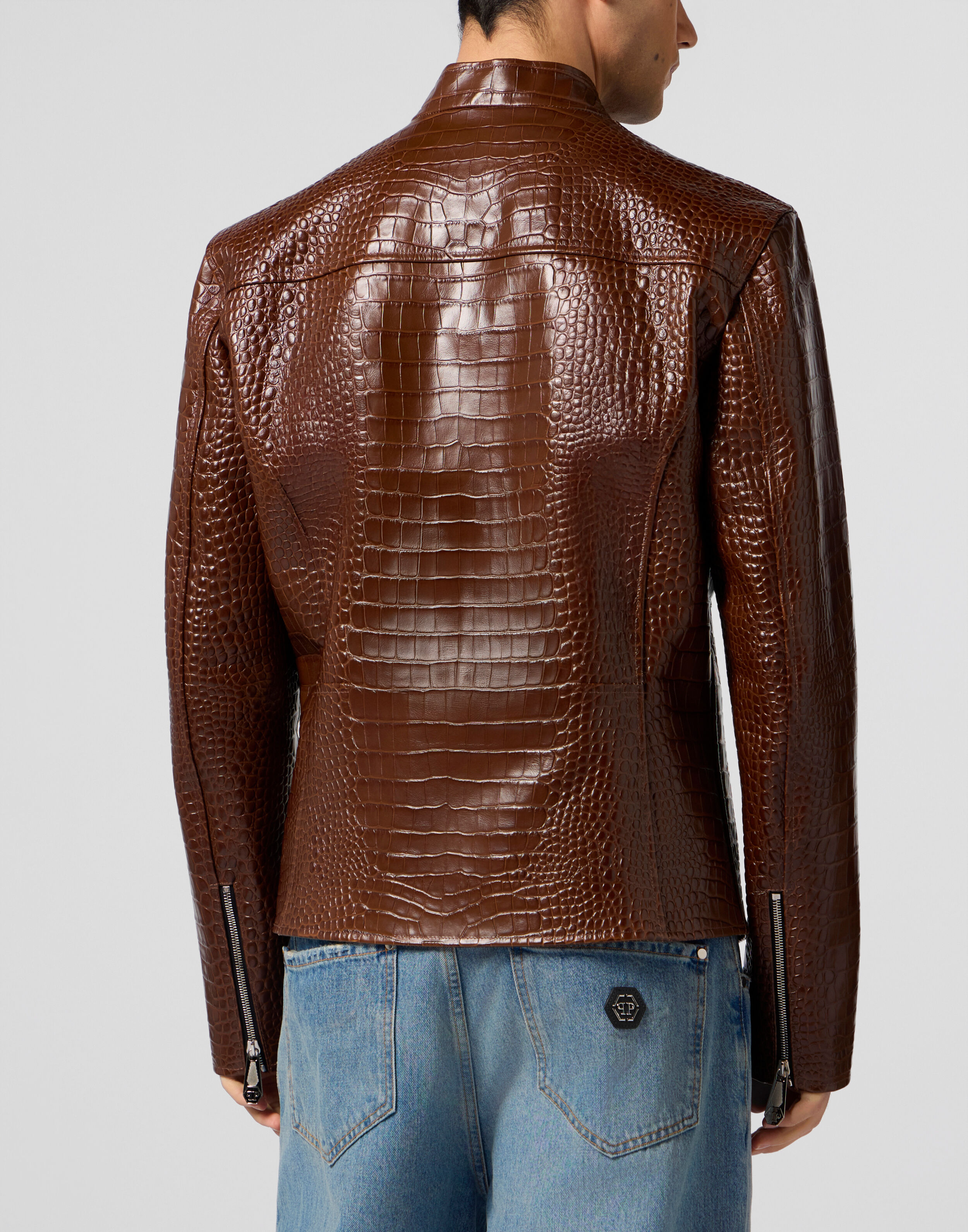 Giubbotto Moto in Pelle Cocco Giubbotto Moto in Pelle Cocco