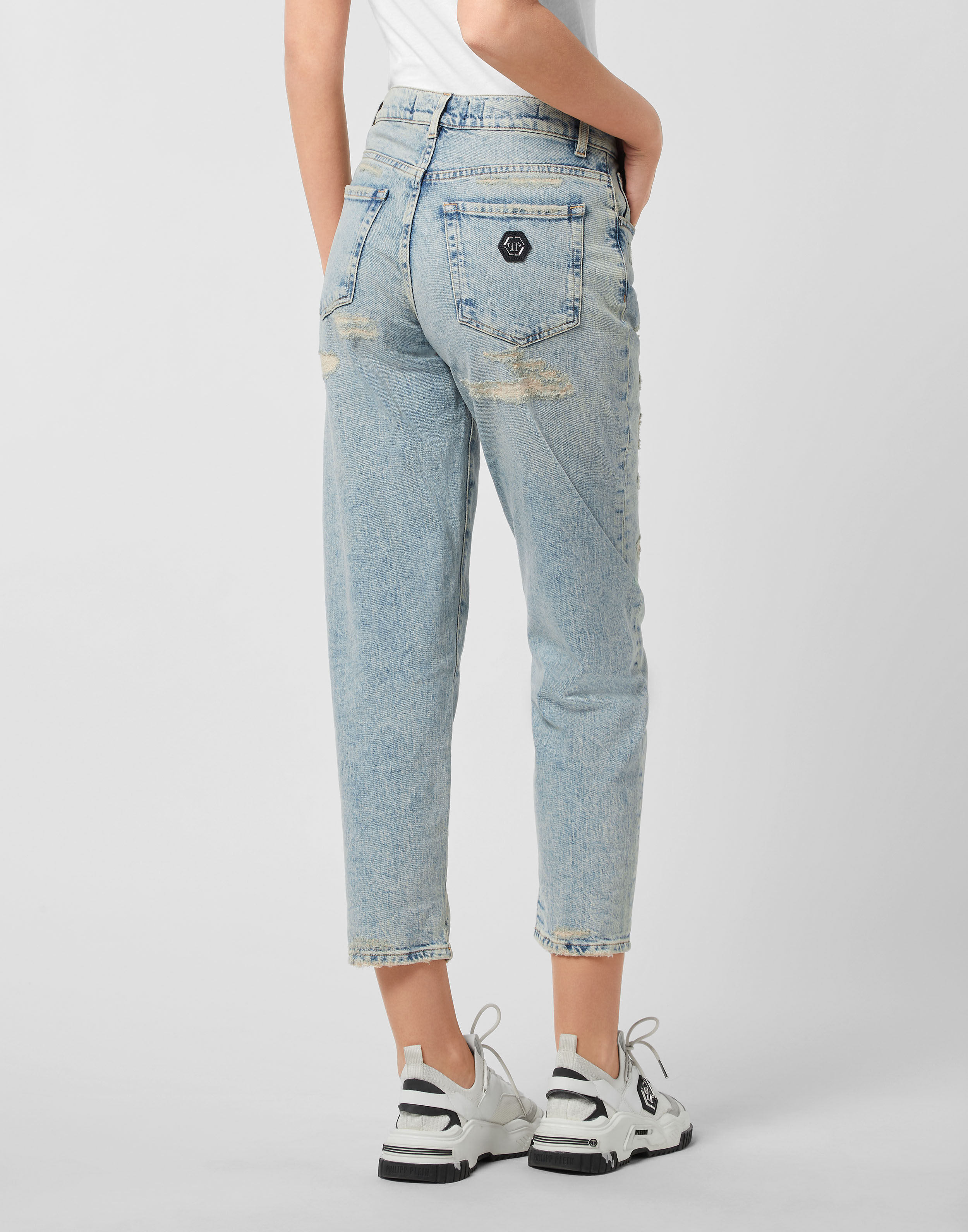 Pantaloni in Denim Vintage Mom Fit