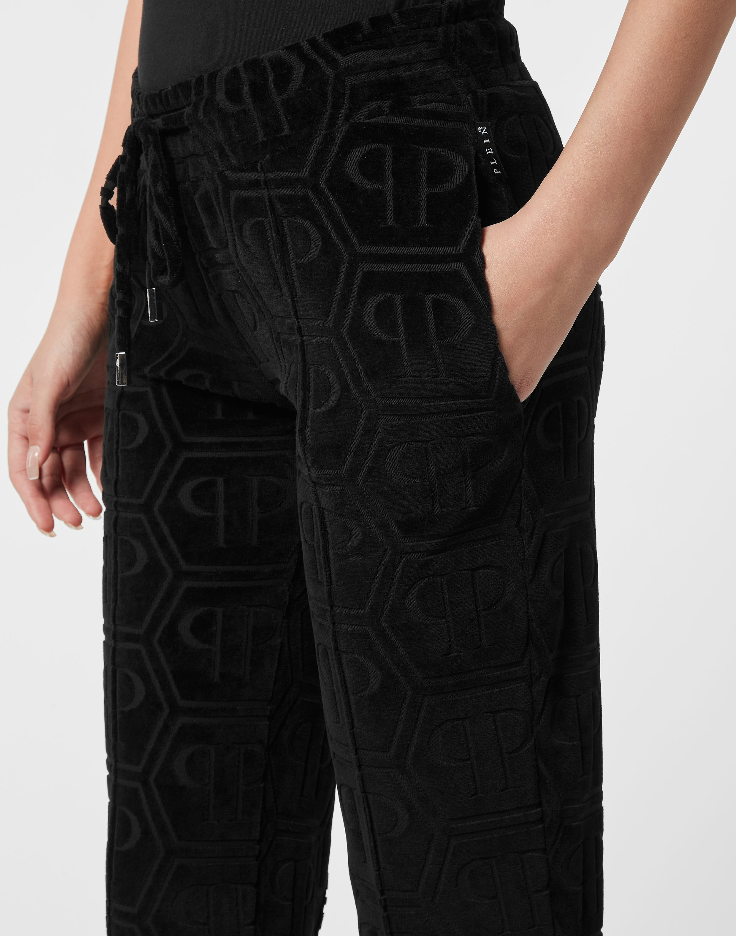 Pantaloni da Jogging a Fiamma Monogramma in Jacquard